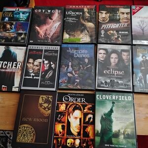 13 Scary Horror DVD's.